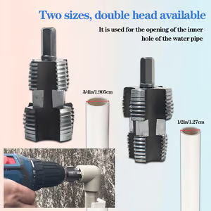 🔥Last Day - 49% OFF🔥 Electric Drill Compatible PVC Pipe Threader Kit with Various Die Sizes