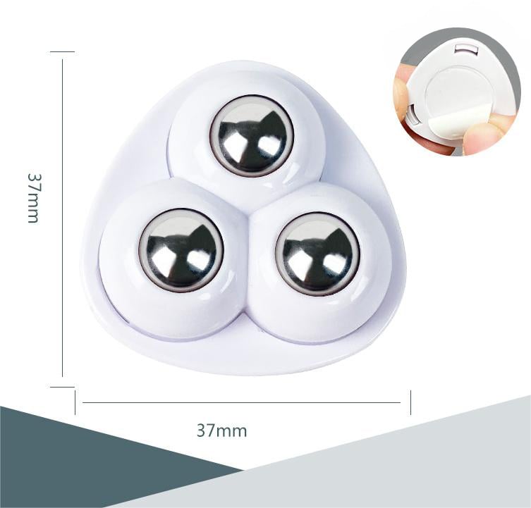 💝360° rotating three-ball caster(4PCS)