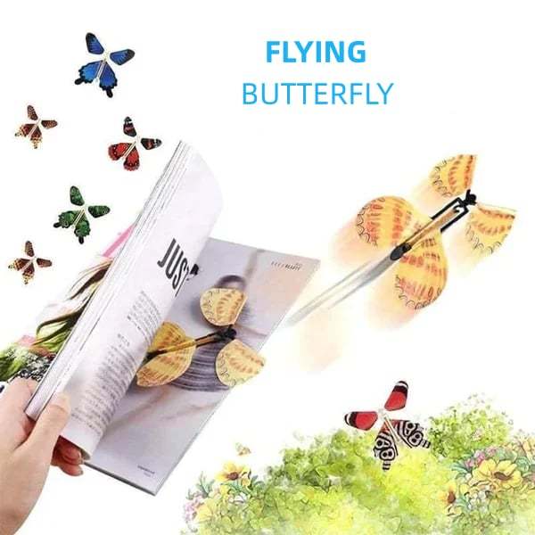 Magic flying butterfly