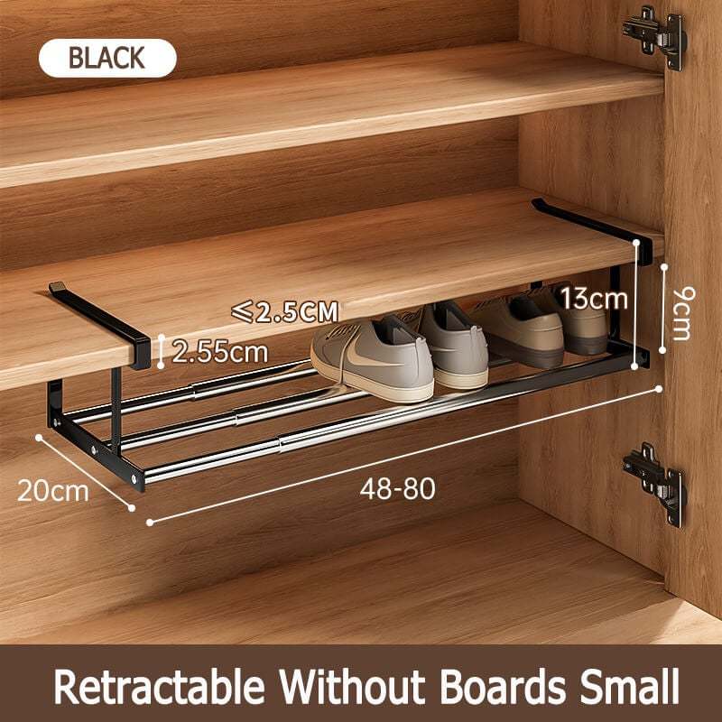 Multi-functional tiered partition shoe rack