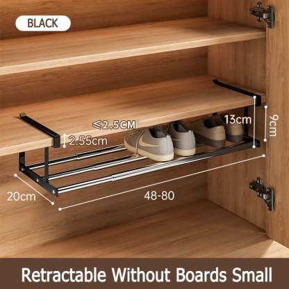 Multi-functional tiered partition shoe rack
