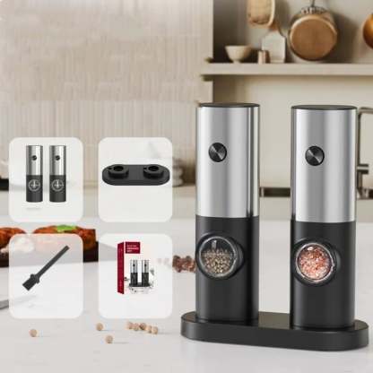 🌲PepperGlow Electric Grinder Set