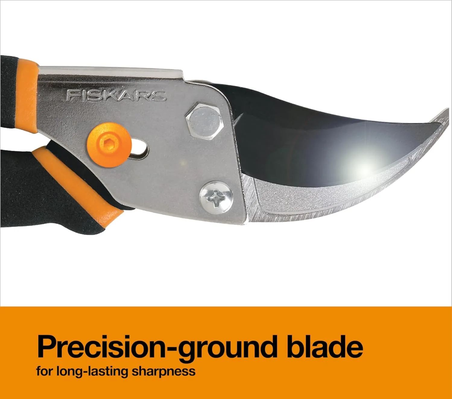 Fiskars Bypass Pruning Shears, 5/8-Inch Cut Capacity Garden Clippers, Gardening Scissors with Sharp, Rust Resistant Steel Blade