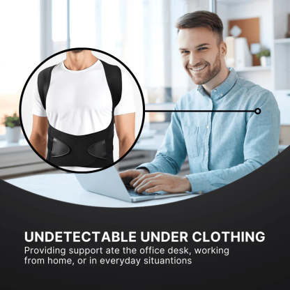 Adjustable Back Posture Belt for Men and Women| Shoulder, Back Support Belt | Back Straightener Brace For Spine & Body Posture Correction | Clavicle Support | Universal Size