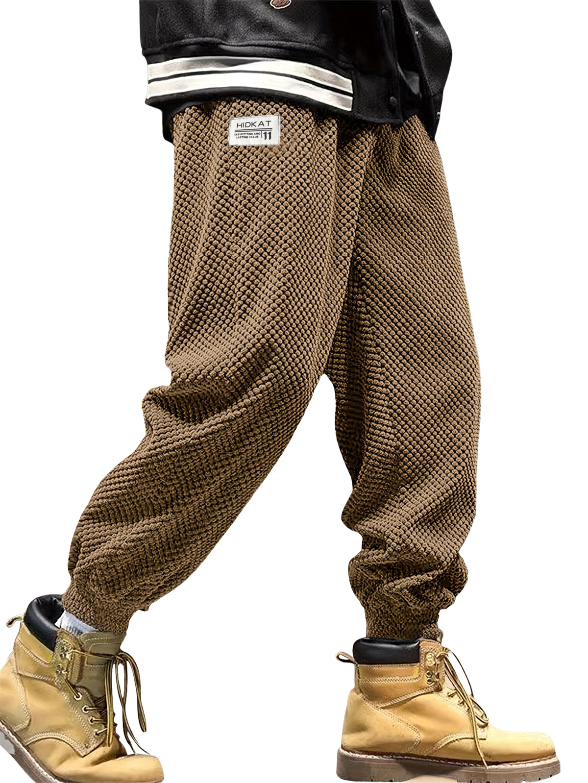 Herren Freizeit Einfache Bestickte Logo Corduroy Jogginghose-deurabatt