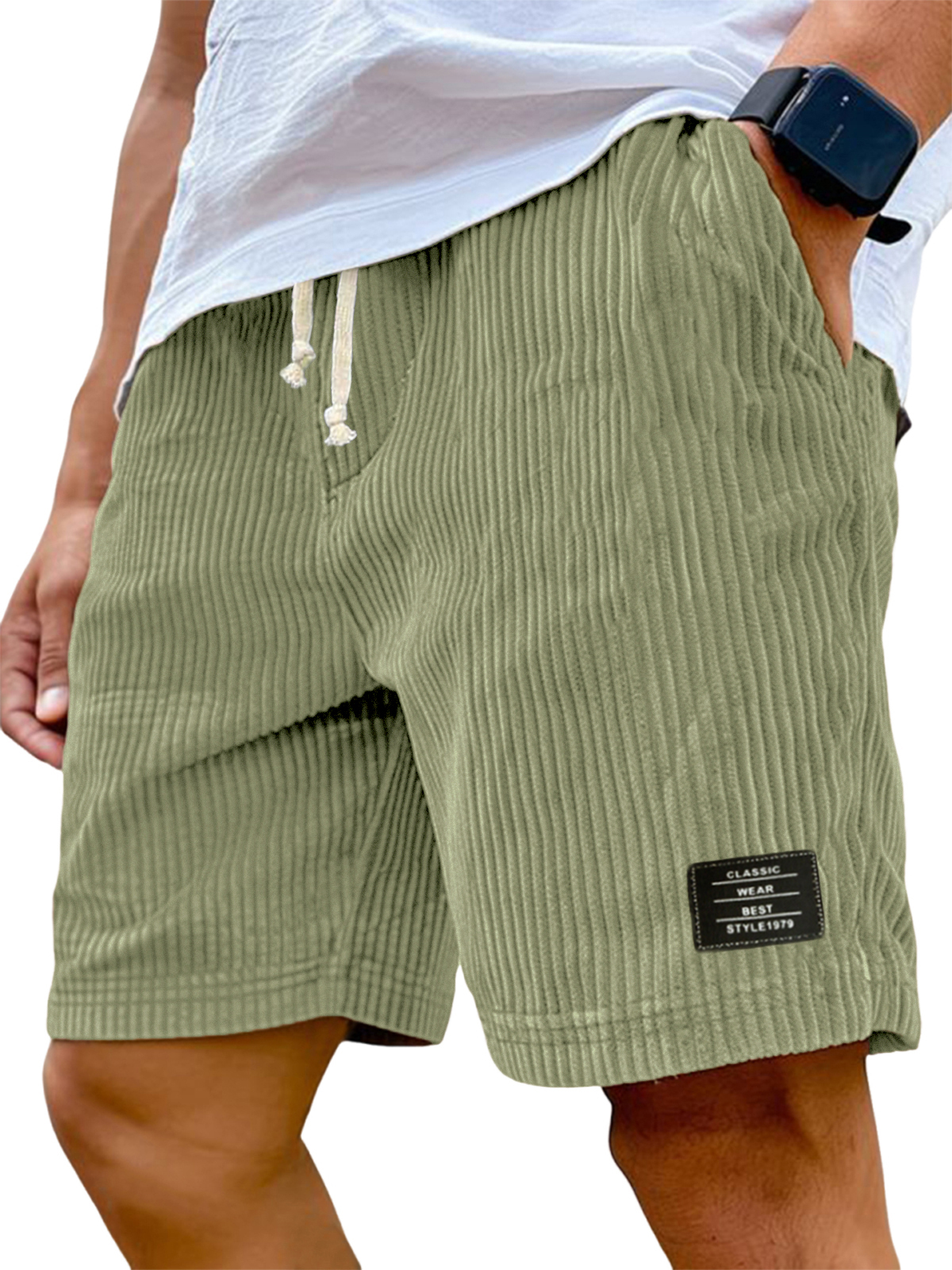 Herren Stilvolle Ripped Klassische Bestickte Label Vielseitige Freizeit Shorts-Mode & Komfort