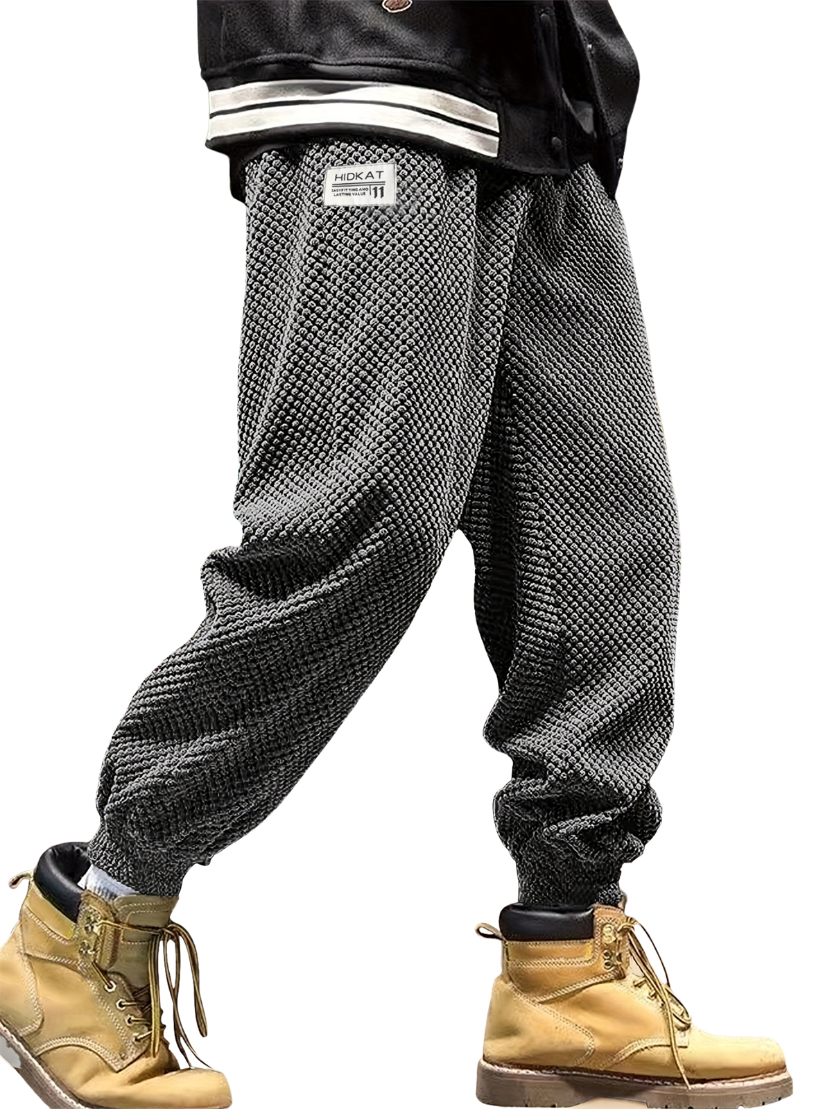 Herren Freizeit Einfache Bestickte Logo Corduroy Jogginghose-deurabatt