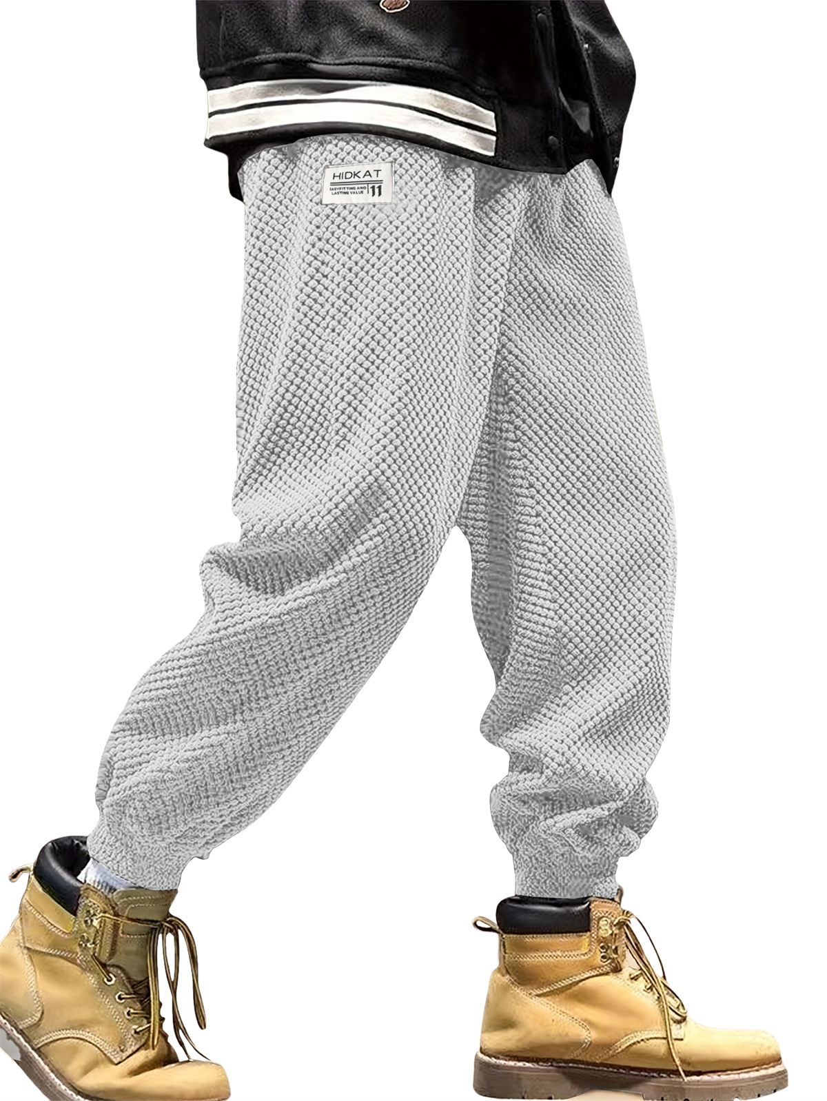 Herren Freizeit Einfache Bestickte Logo Corduroy Jogginghose-deurabatt
