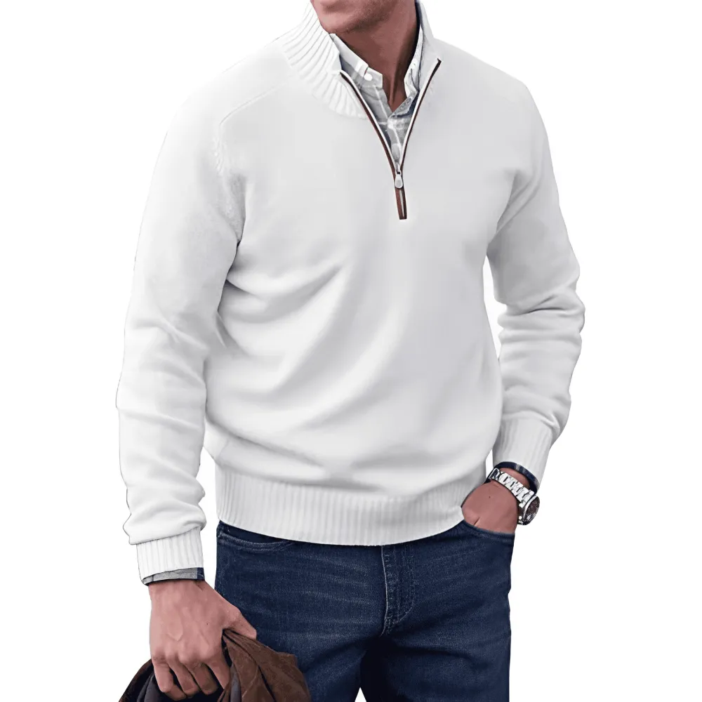 Eleganter Pullover mit Reißverschluss-deurabatt