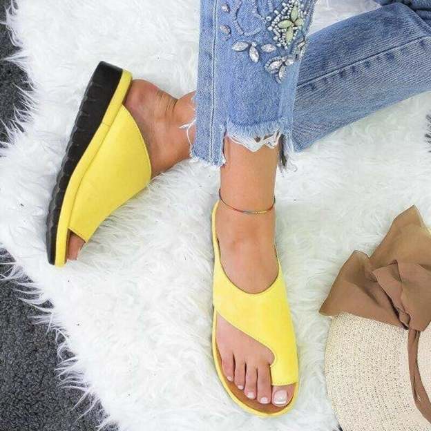 Damen bequeme Sandale mit dicken Sohlen-larucoarto