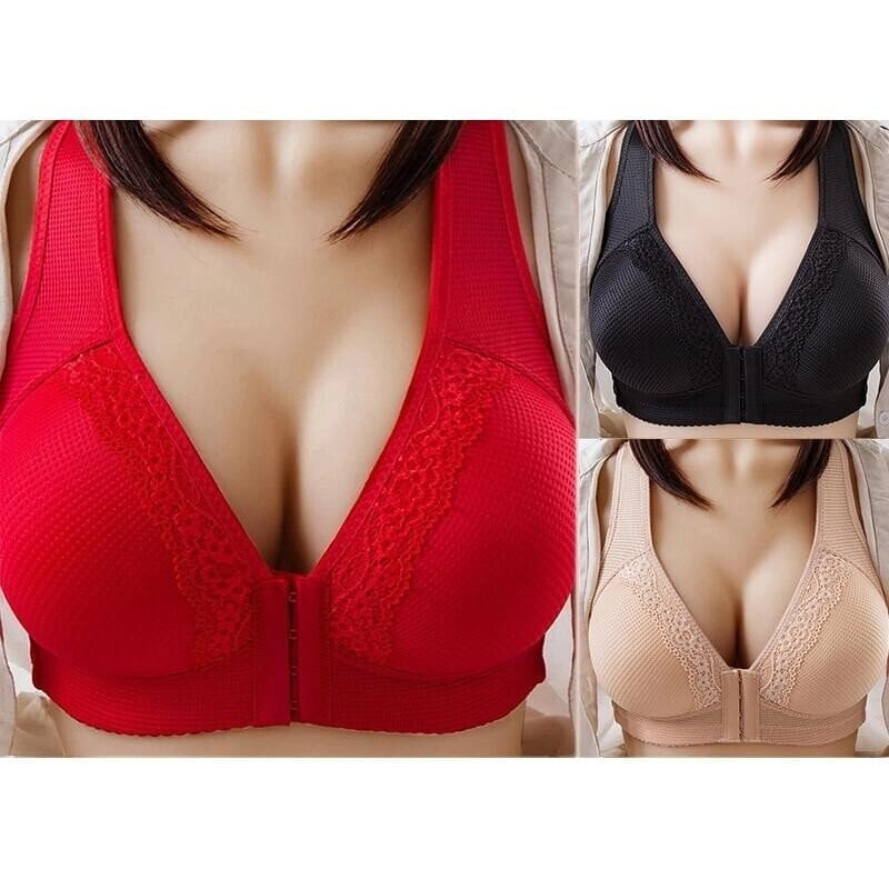 🔥Neuer Plus Size Sexy Push-Up-BH mit Frontverschluss🔥-larucoarto