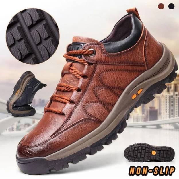 Men's Waterproof Comfy Arch Support Lightweight Orthopedic Walking Shoes-larucoarto