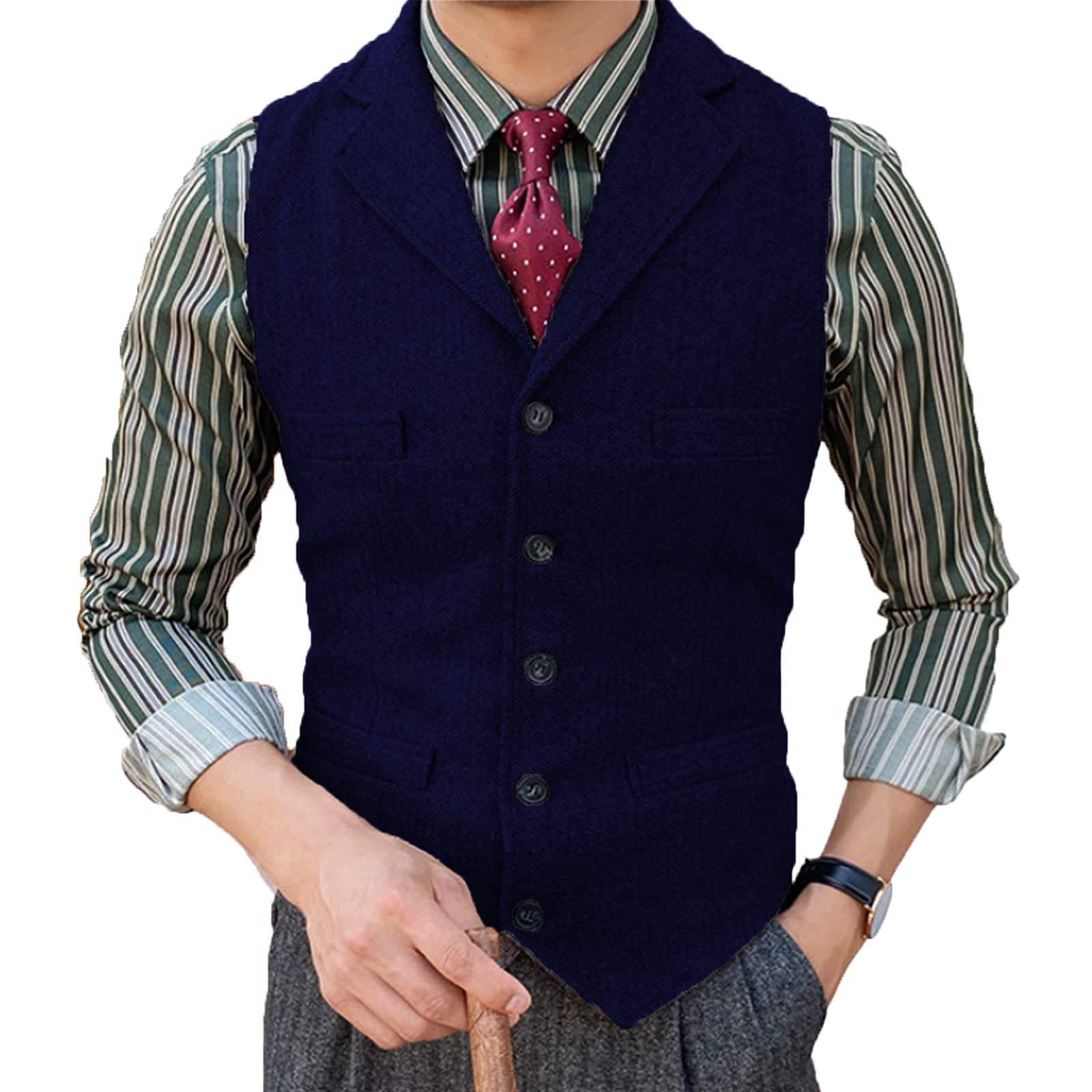 Nur diese Woche 70 % Rabatt – Stilvolle Business-Casual-Weste für Herren-deurabatt