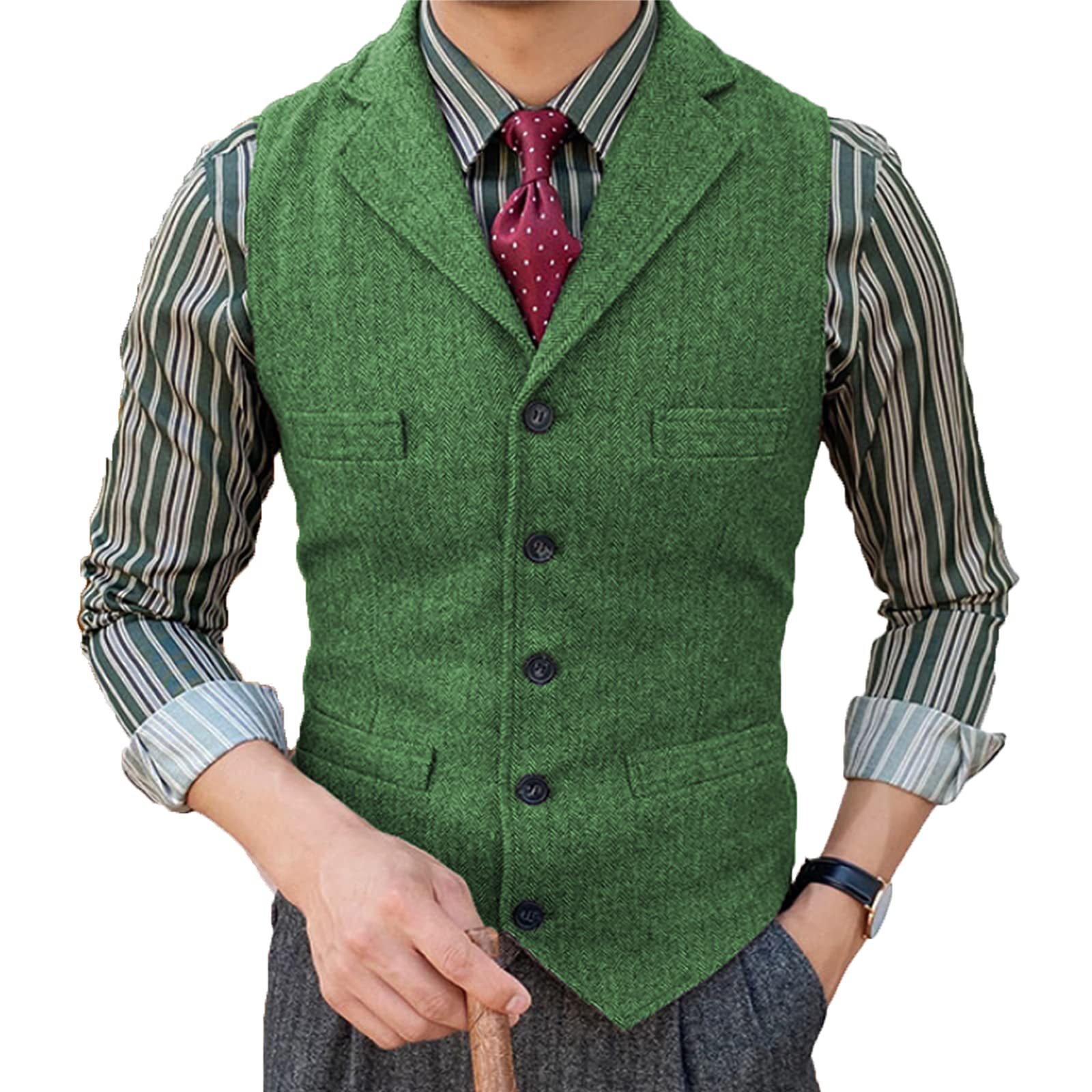 Nur diese Woche 70 % Rabatt – Stilvolle Business-Casual-Weste für Herren-deurabatt