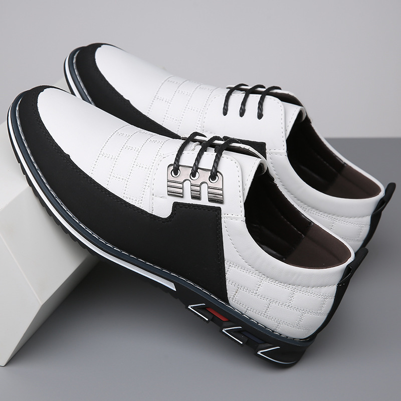 Großgrößen Herren Freizeit-Lederschuhe