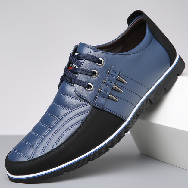 Großgrößen Herren Freizeit-Lederschuhe