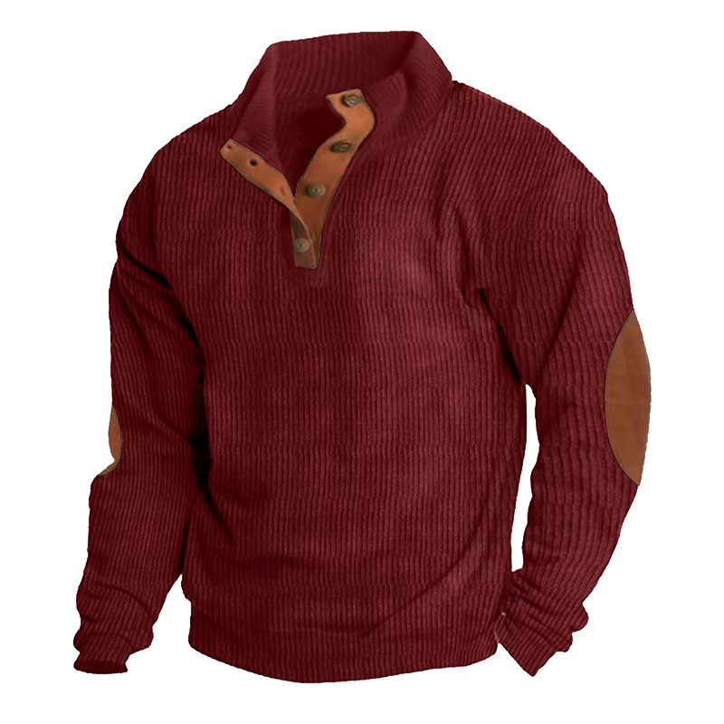 **Männlicher Outdoor Casual Stehkragen Langarm Sweatshirt**-deurabatt