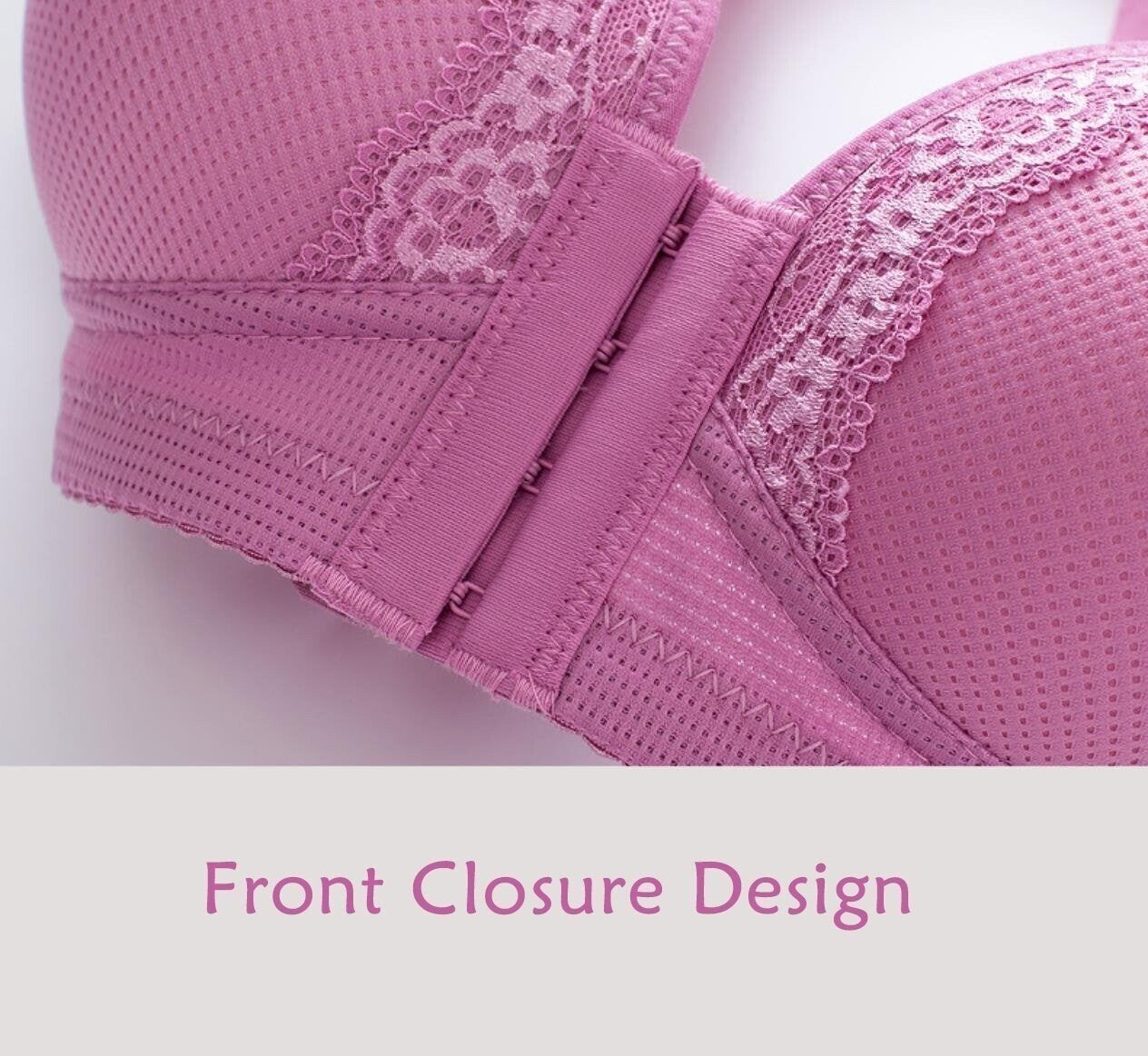 🔥Neuer Plus Size Sexy Push-Up-BH mit Frontverschluss🔥-larucoarto