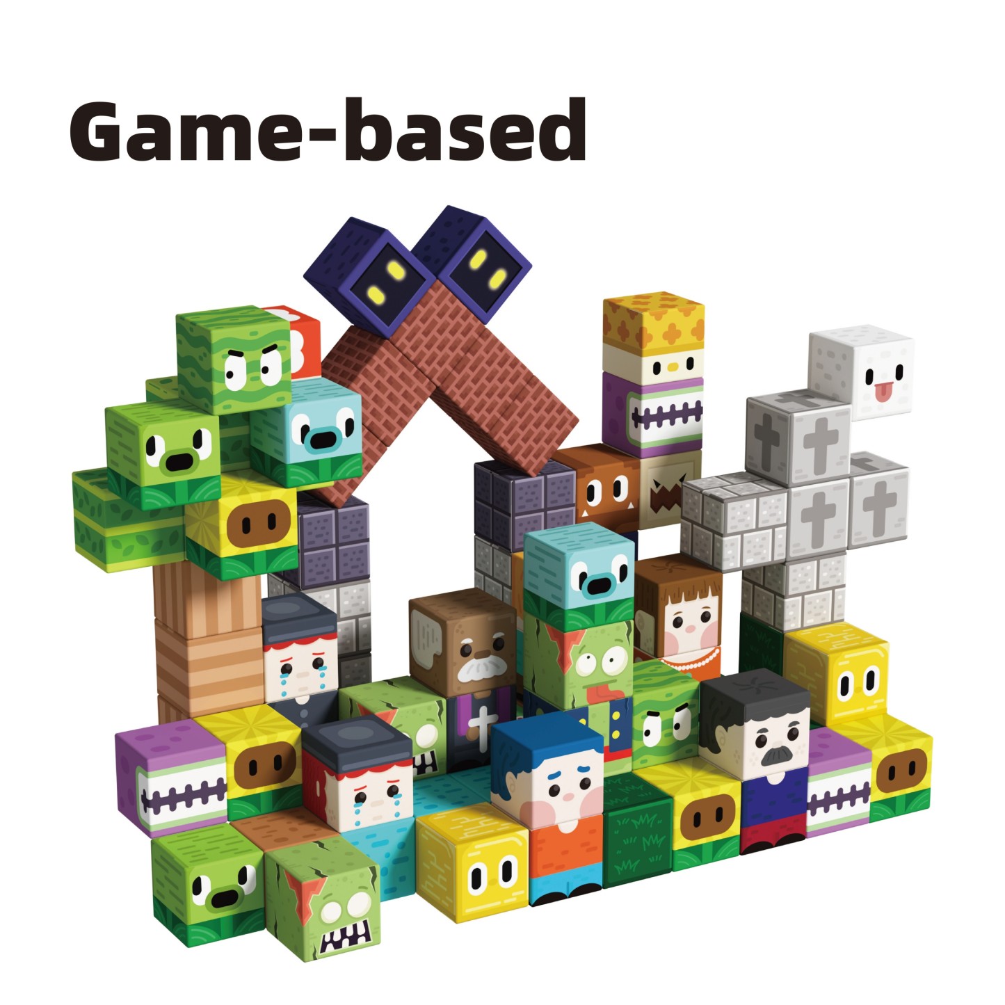Game-based Magnetic Building Cubes ( Zomblock )