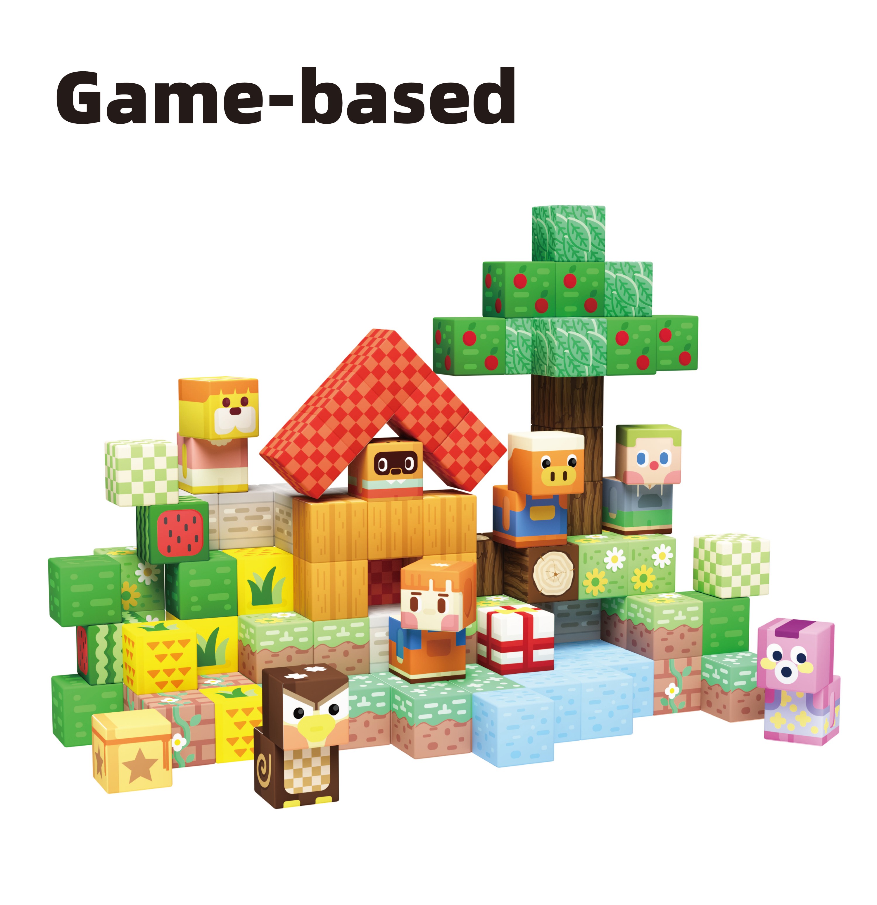 Game-based Magnetic Building Cubes ( Village 2.0 )