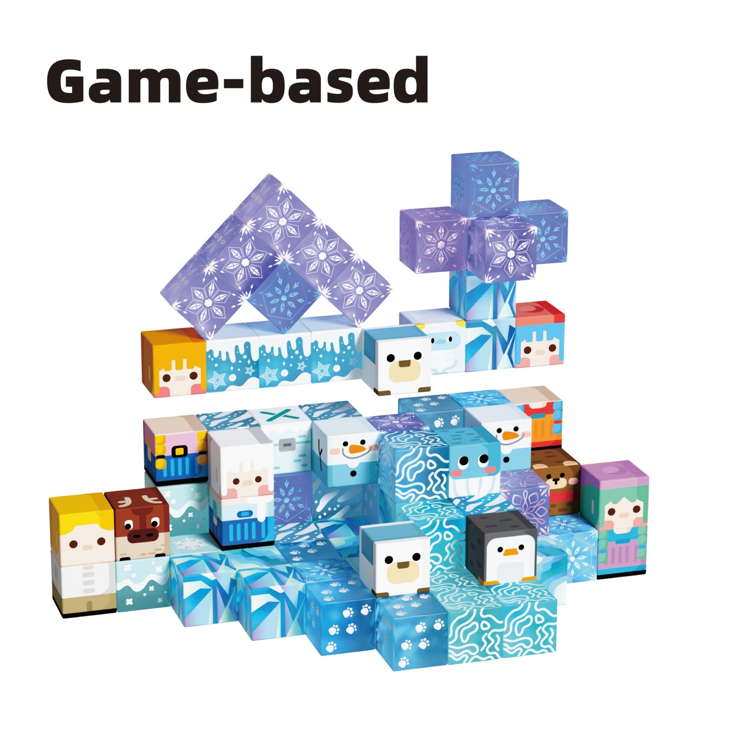 Game-based Magnetic Building Cubes ( Frozen )