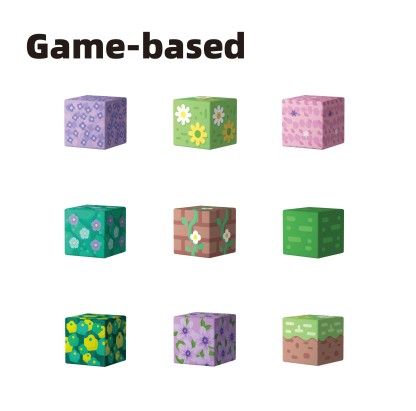 Game-based Magnetic building blocks ( 111-Flower )