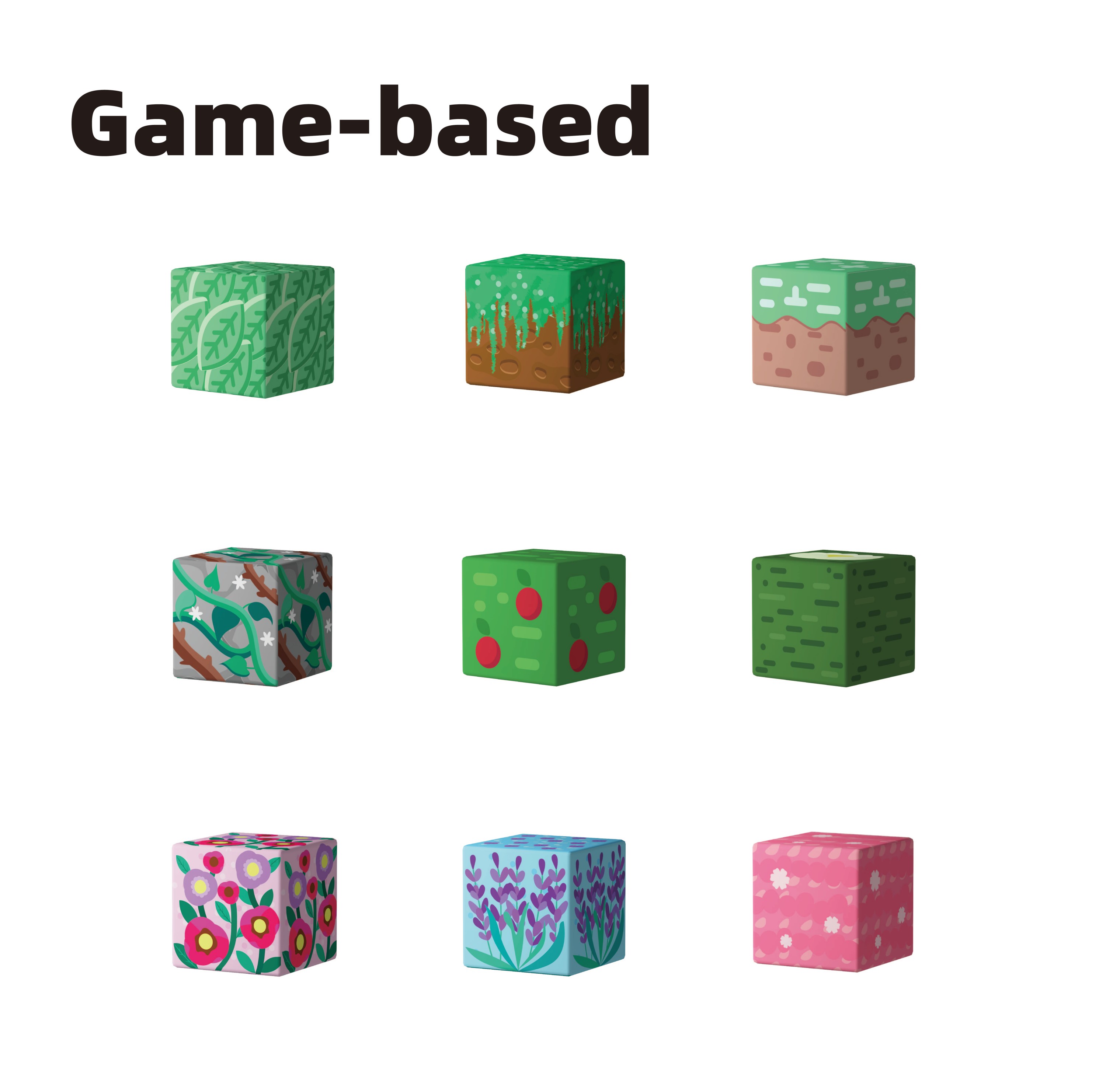 Game-based Magnetic building blocks ( 112-Flower )