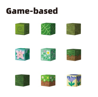 Game-based Magnetic building blocks ( 113-Flower )