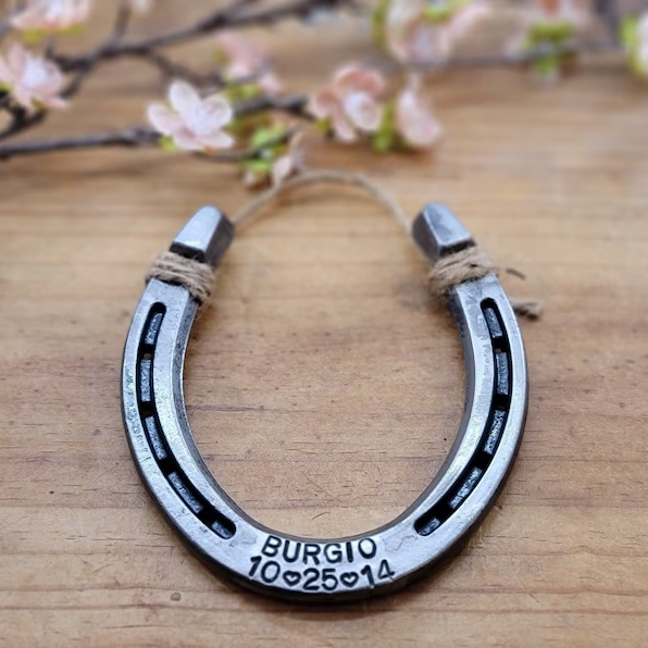 Personalized high quality horseshoes for good luck and protection