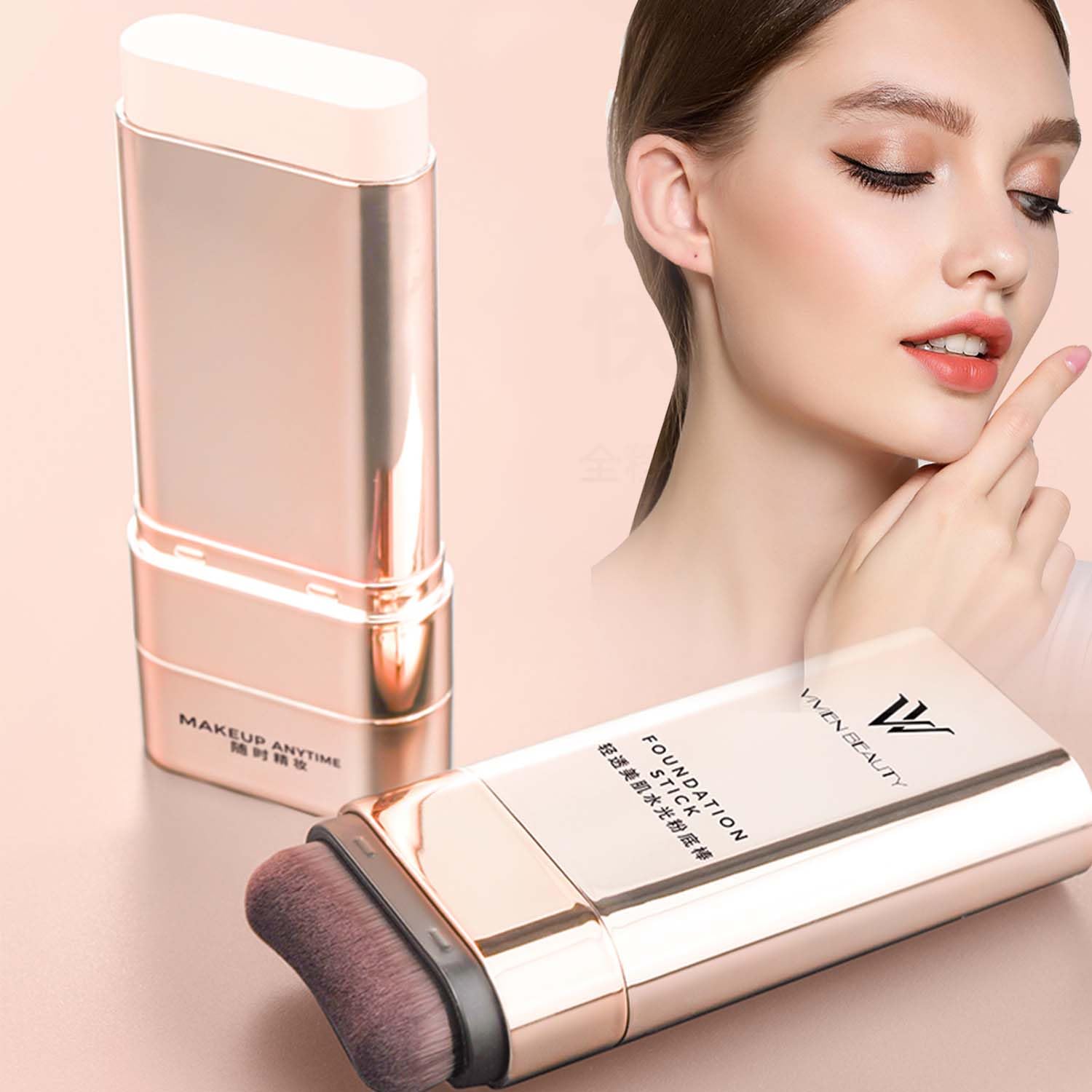 2 in 1 Vivien Beauty Dual Ended Foundation Stick for Women of All Skin Types 
