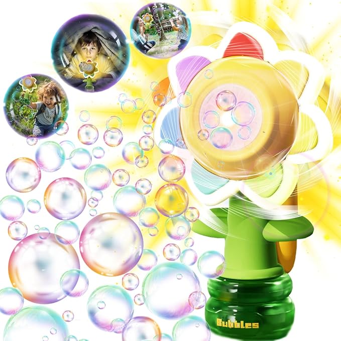 Car electric fun swing dance bubble machine support one button start, rechargeable, comes with lighting effects
