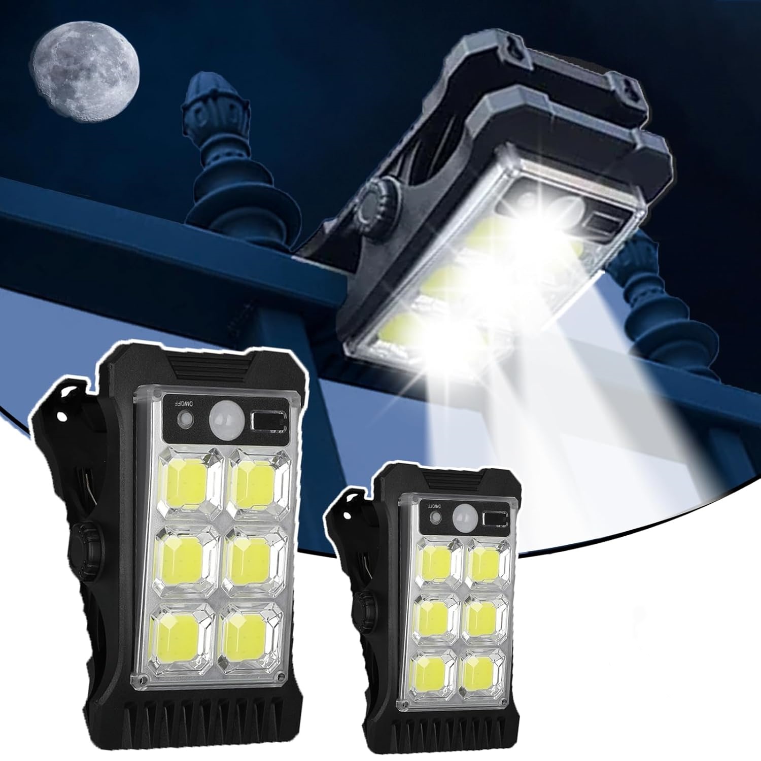Waterproof High Brightness Clip on Motion Sensor Solar Security Lights