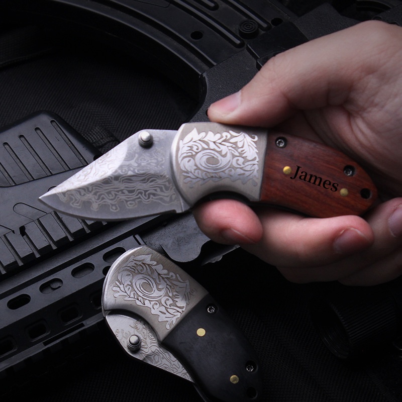 67 Ply Damascus Steel Mini Folding Knife