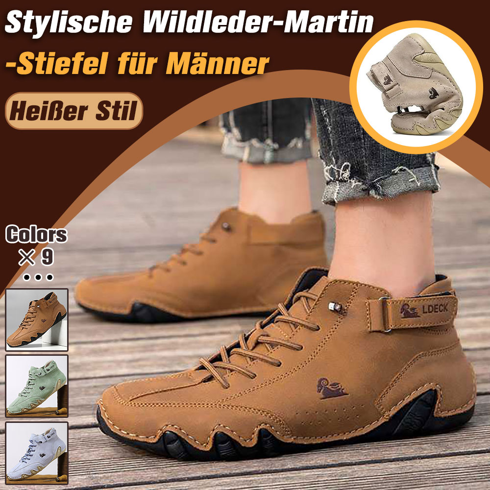 New fashionable short lace-up boots for men and women-caipcmall