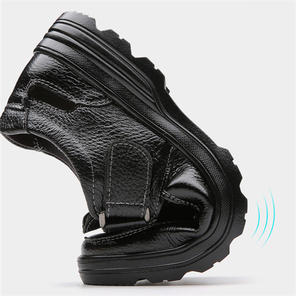 Men's outdoor casual genuine leather comfortable non-slip sandals-caipcmall