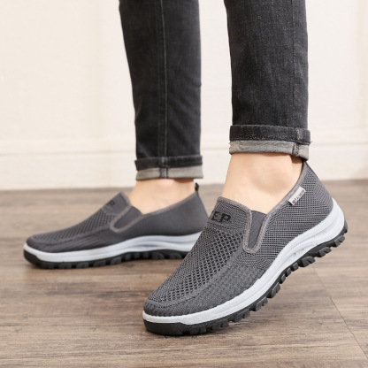 Last Day 70% Off-Men's lightweight and comfortable slip-on arch walking shoes-caipcmall