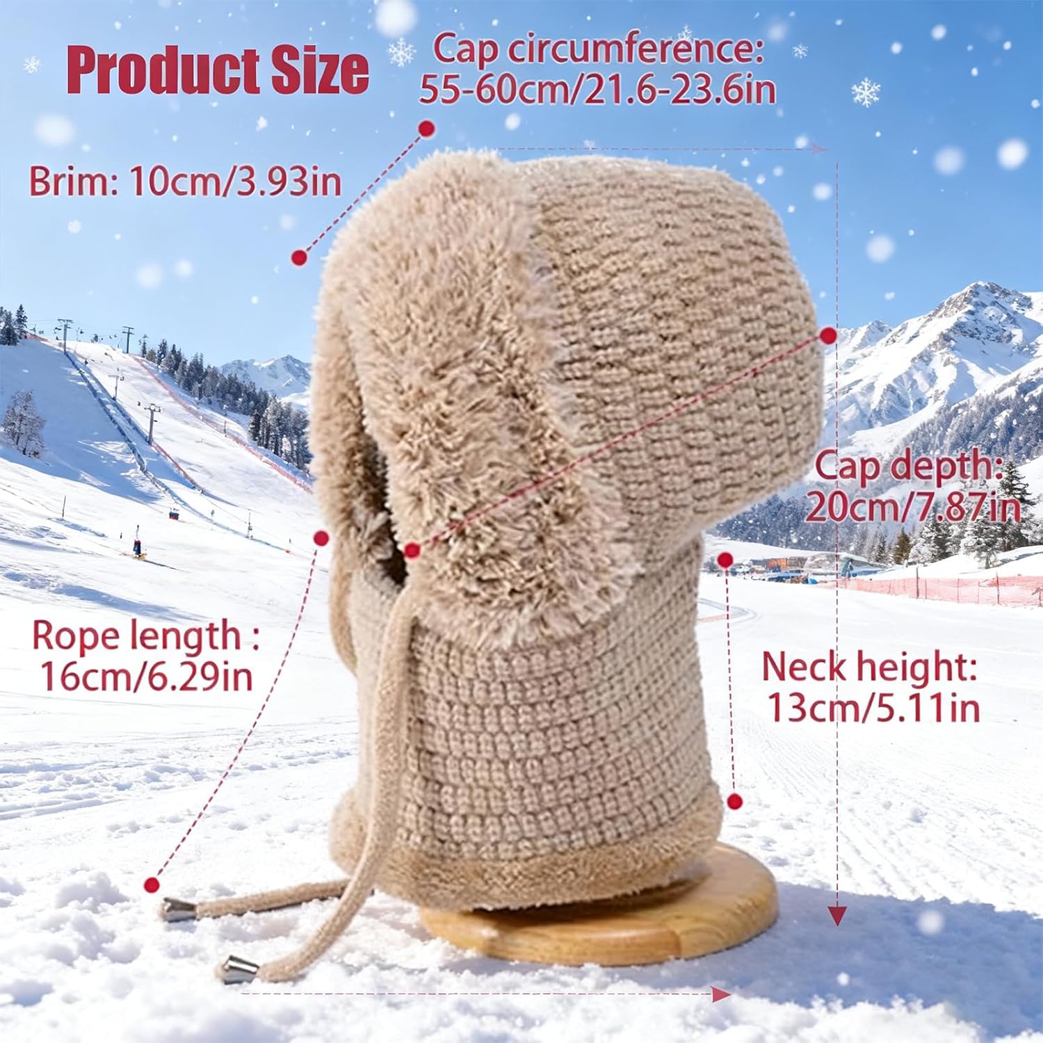 3 in 1 Beanie Hat with Scarf and Mask