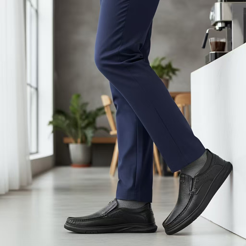💥50% OFF⏳Men's Comfortable Arch Support Slip-On Leather Loafers