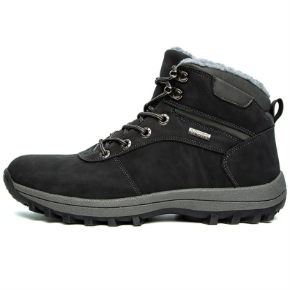 Mens Handmade Leather Mountaineering Outdoor Anti-ski Boots-caipcmall