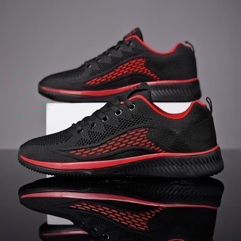MEN'S EXTENDED WIDTH FOOT AND HEEL COMFORTABLE BREATHABLE SNEAKERS-caipcmall