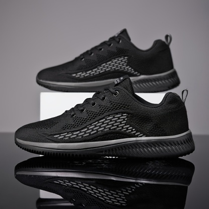 MEN'S EXTENDED WIDTH FOOT AND HEEL COMFORTABLE BREATHABLE SNEAKERS-caipcmall