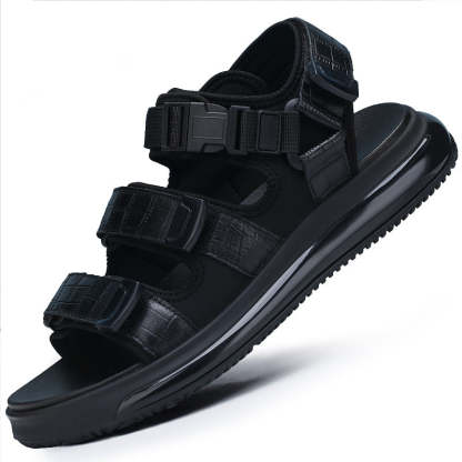 Cushioned Soft-Soled Textured Sandals-caipcmall