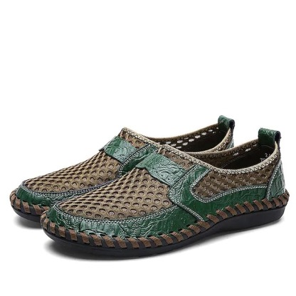 Men's Breathable Mesh Comfortable Insole Non-slip Sneakers-caipcmall