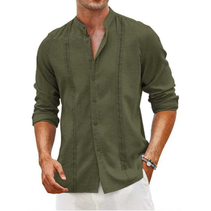 MARCO LUCA | Men's Casual Button Summer Cotton Linen Shirt
