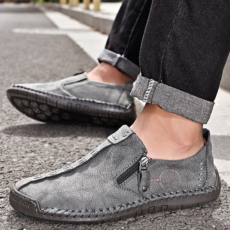 ⏰Promotion 70% OFF --2025 New Men's Large Size Hand-Stitched Cowhide Casual Shoes