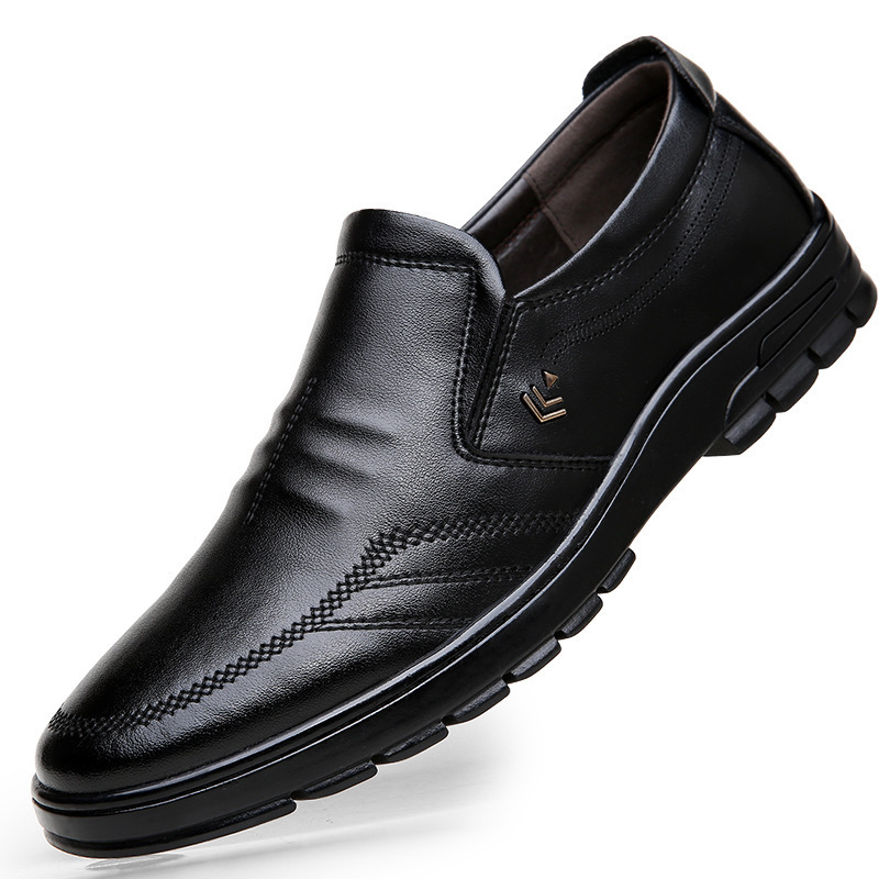 🔥Mens Genuine Leather Soft Inslole Non Slip Casual Business Shoes-caipcmall