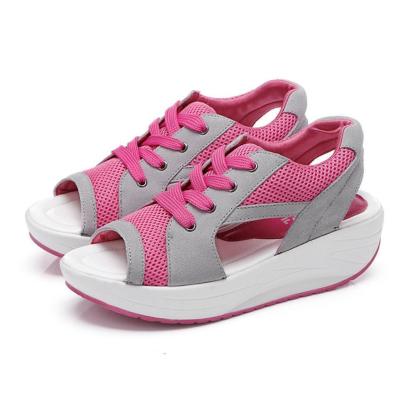 FUMOOD Platform Sandals Platform Wedge Breathable Rocking Shoes, Comfortable Sports Casual Women's Shoes