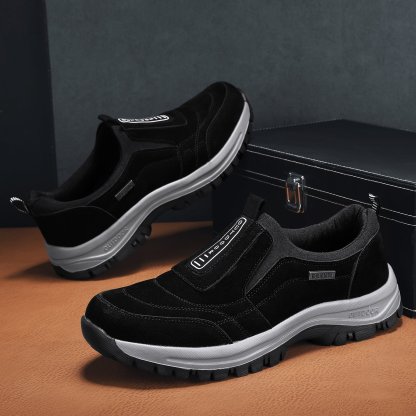 MEN'S EXTENDED WIDTH FOOT COMFORTABLE SNEAKERS WITH ARCH SUPPORT AND SHOCK ABSORPTION-caipcmall