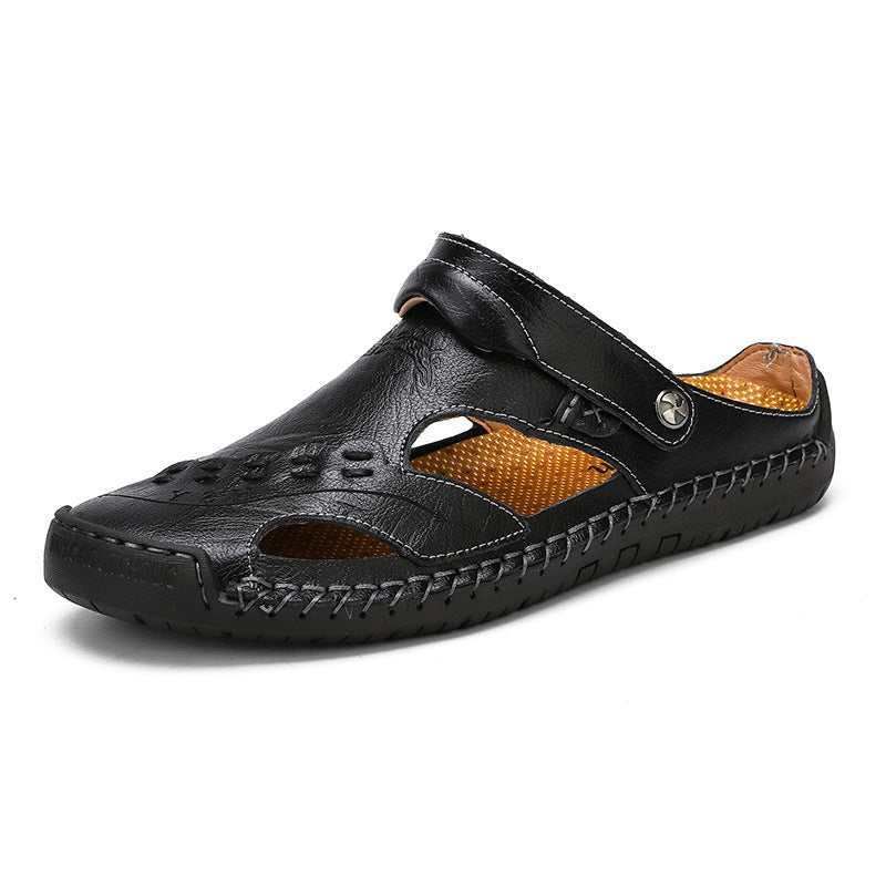 🔥HOT SALE🎁--50% OFF 🎉 Men's Casual Breathable Leather Sandals-caipcmall