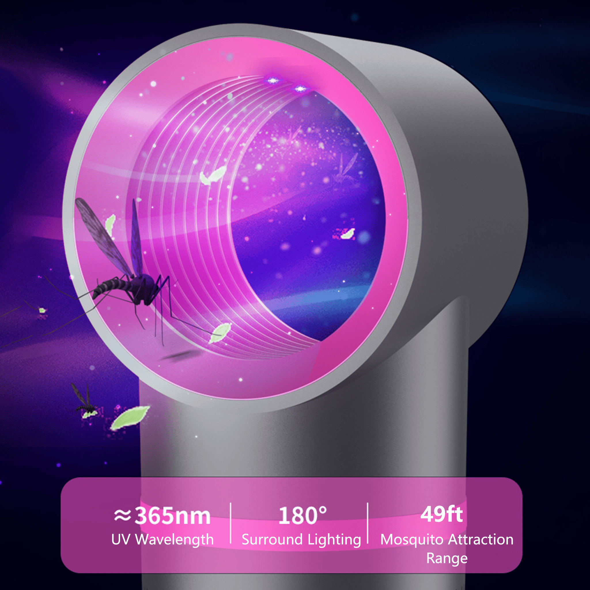 🔥Mother's Day Promotion🦟 Indoor Household Mosquito Killer Lamp — Plug-in Suction-Type Mosquito Trap